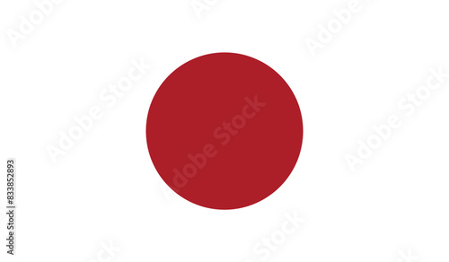 Illustration of the flag of Japan Country