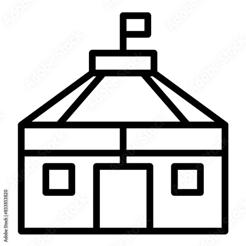 Vector Design Yurt Icon Style