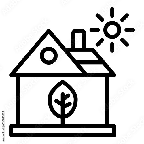 Vector Design Eco House Icon Style