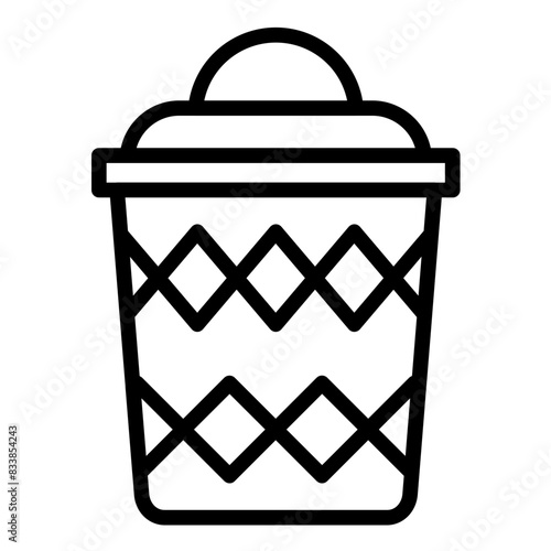 Vector Design Trash Can Icon Style