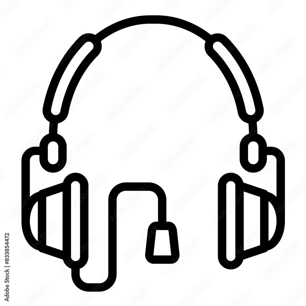 Vector Design Headphones Icon Style Vector Design Headphones Icon Style