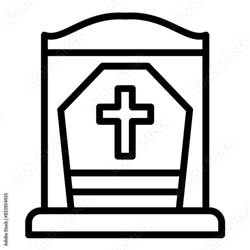 Vector Design Cemetery Icon Style