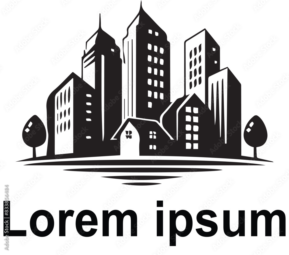 Obraz premium vector real estate logo