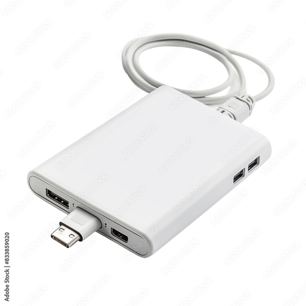 Portable Charger isolated on white background Portable Charger isolated on white background