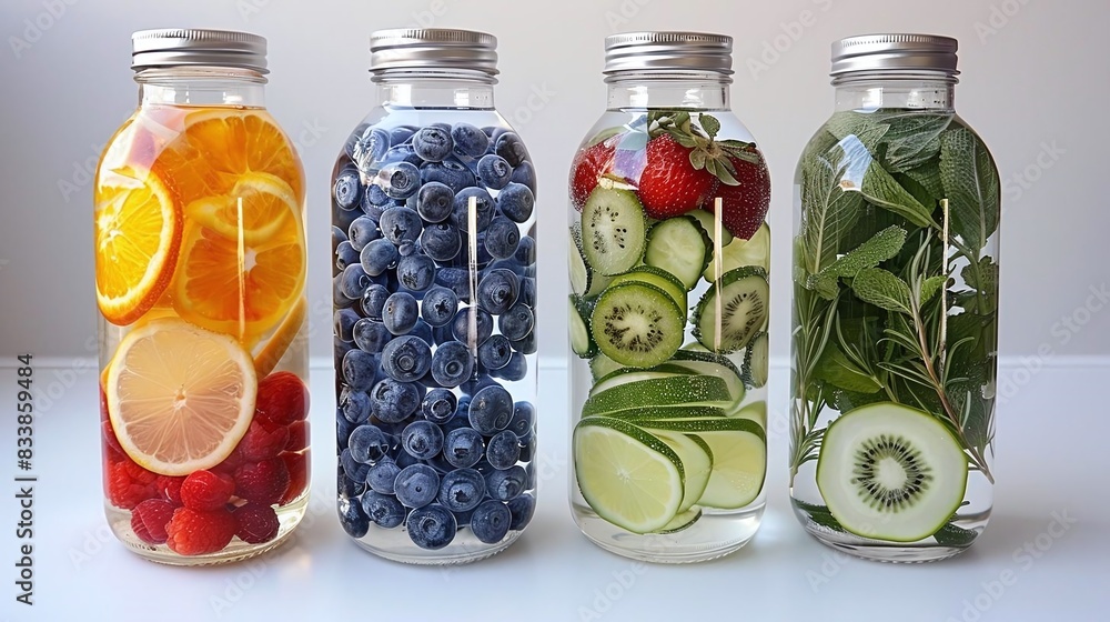 Generate a visual of making a refreshing fruitinfused water Generate a visual of making a refreshing fruitinfused water