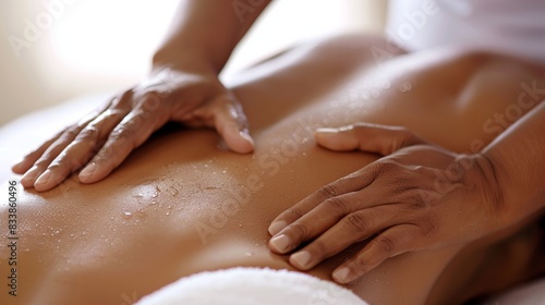 Wallpaper Mural A person is giving a massage to another person lying on their stomach. Torontodigital.ca