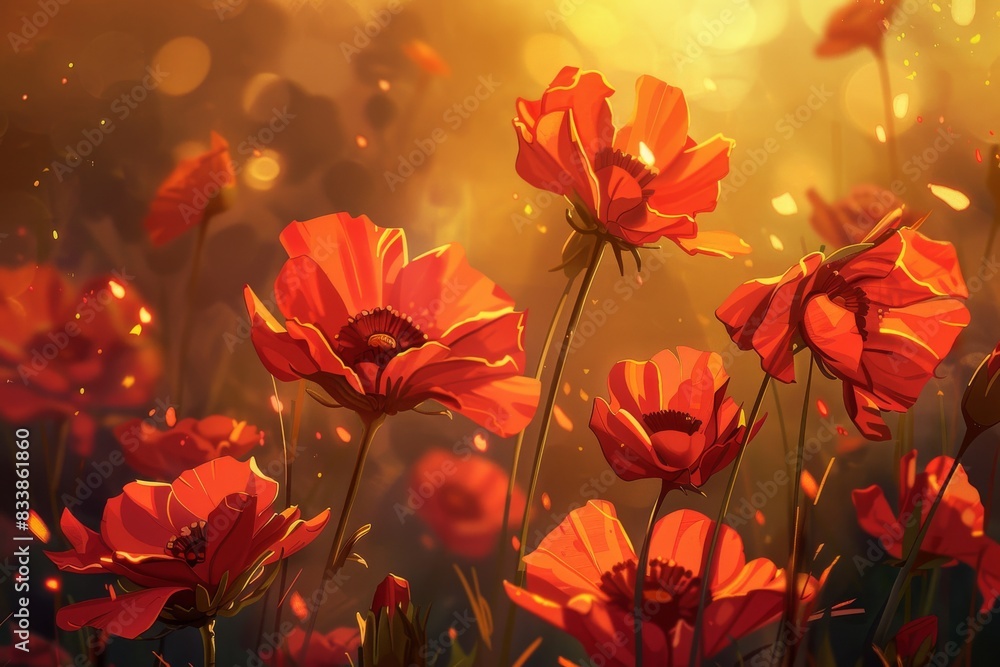 A relaxing and rejuvenating environment with flowers A relaxing and rejuvenating environment with flowers