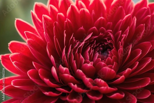 red dahlia flower © birdmanphoto