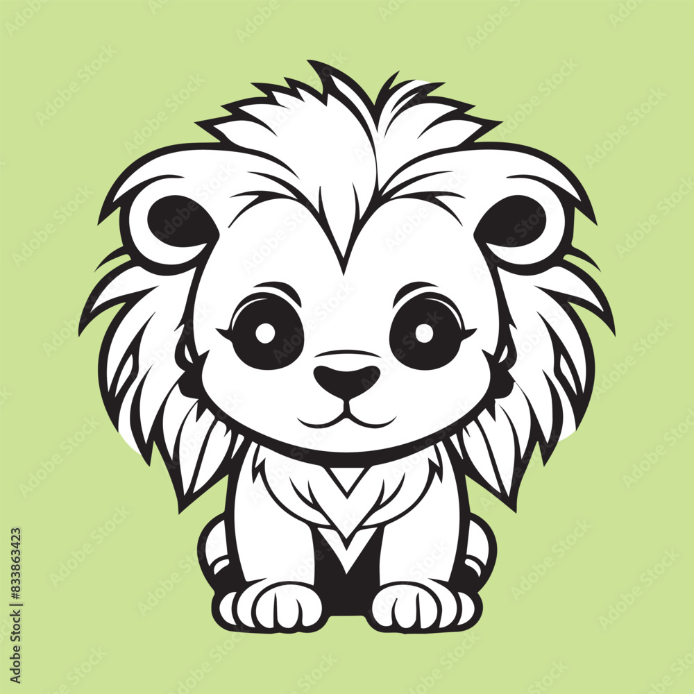 lion head mascot illustration vector design lion head mascot illustration vector design