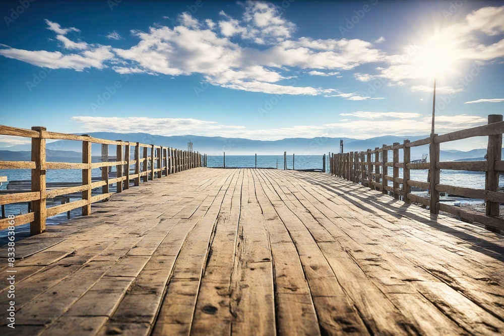 Obraz premium wooden pier on the beach