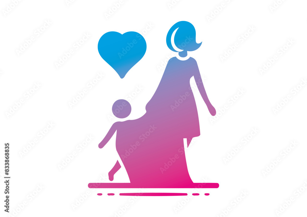 Mom and baby vector, mother’s day vector, mom and child vector Mom and baby vector, mother’s day vector, mom and child vector