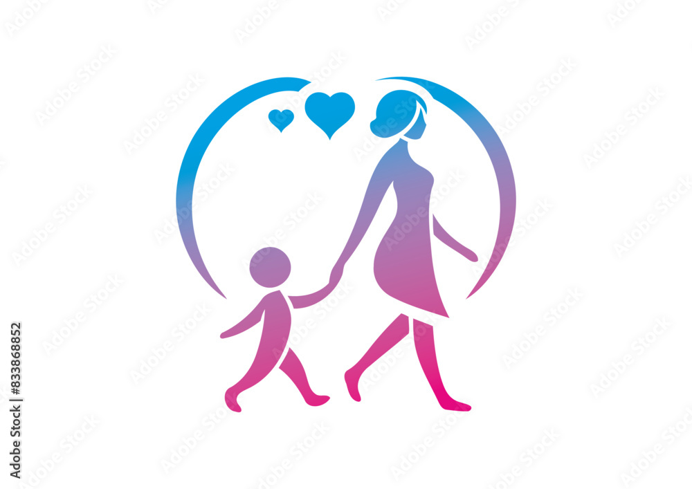 Mom and baby vector, mother’s day vector, mom and child vector Mom and baby vector, mother’s day vector, mom and child vector