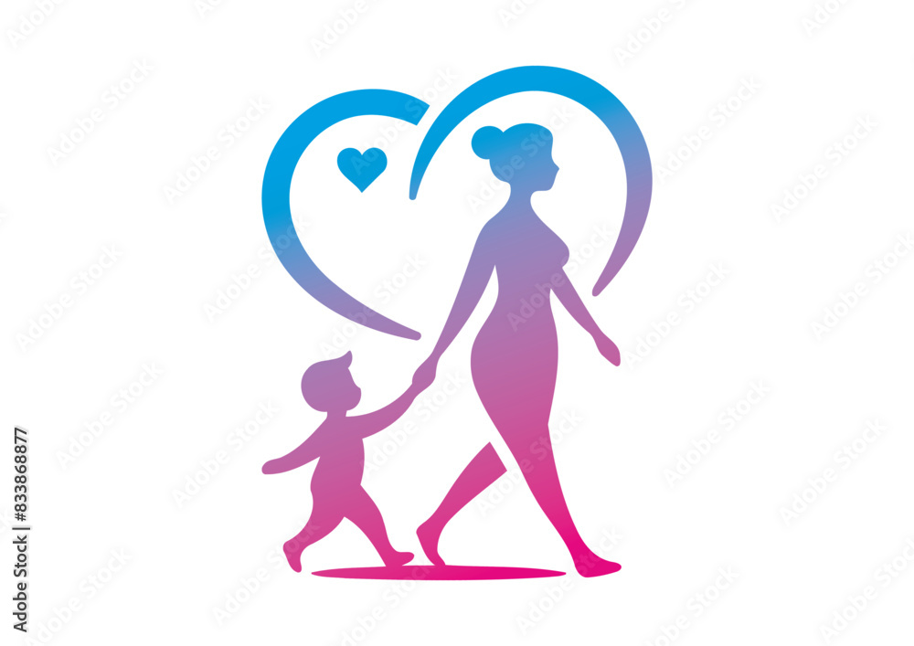Mom and baby vector, mother’s day vector, mom and child vector Mom and baby vector, mother’s day vector, mom and child vector