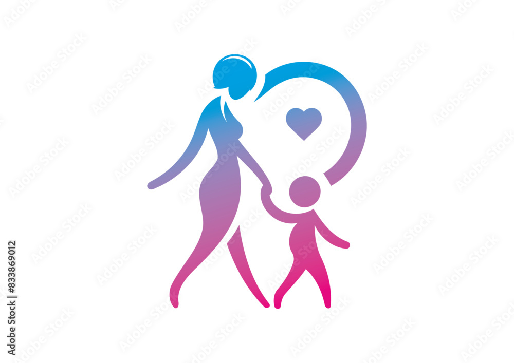 Mom and baby vector, mother’s day vector, mom and child vector Mom and baby vector, mother’s day vector, mom and child vector