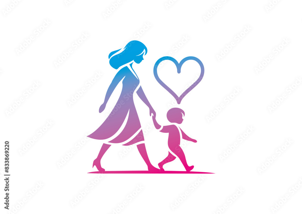 Mom and baby vector, mother’s day vector, mom and child vector Mom and baby vector, mother’s day vector, mom and child vector