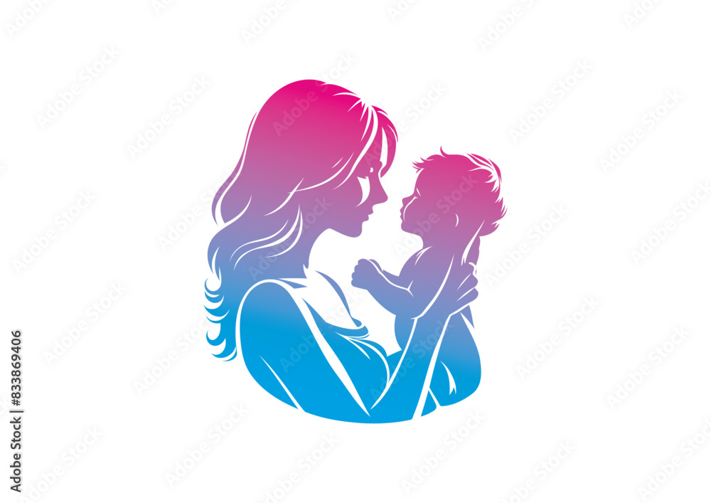Mom and baby vector, mother’s day vector, mom and child vector Mom and baby vector, mother’s day vector, mom and child vector