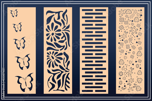 Mandir Side Jali Design for graphic and plywood, partition, foam, acrylic and CNC machine cutting.