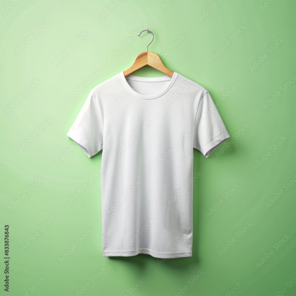 Blank shirts mockup on pastel background, design mockup for print Blank shirts mockup on pastel background, design mockup for print
