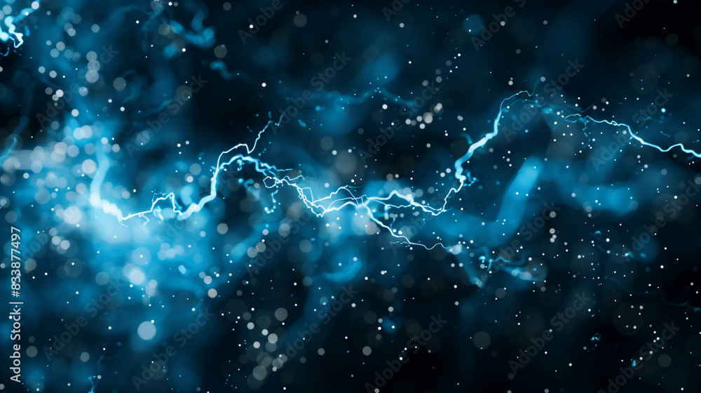 Close-Up of Electric Particles and Sparks Close-Up of Electric Particles and Sparks