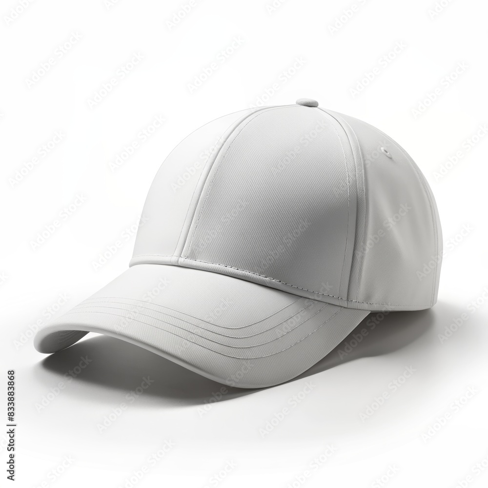 white cap mockup on white background white cap mockup on white background
