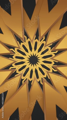 Islamic Ornament Geometric Background Vertical