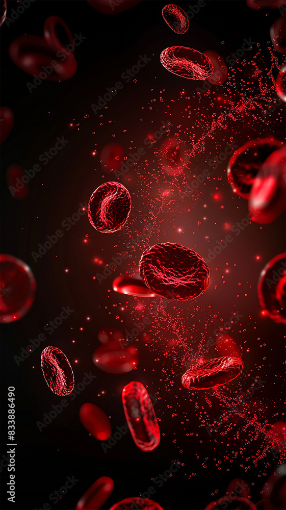 Sick Red Blood Cells Flowing Inside Human Vein. Health Problem. Perfect Loop. Science And Health Related High Quality 3D Animation. Science and health Sick Red Blood Cells Flowing Inside Human Vein. Health Problem. Perfect Loop. Science And Health Related High Quality 3D Animation. Science and health