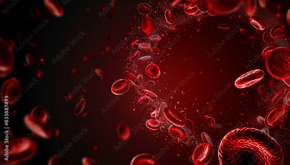 Sick Red Blood Cells Flowing Inside Human Vein. Health Problem. Perfect Loop. Science And Health Related High Quality 3D Animation. Science and health Sick Red Blood Cells Flowing Inside Human Vein. Health Problem. Perfect Loop. Science And Health Related High Quality 3D Animation. Science and health