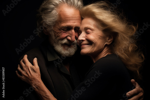 Happy senior couple in love 
