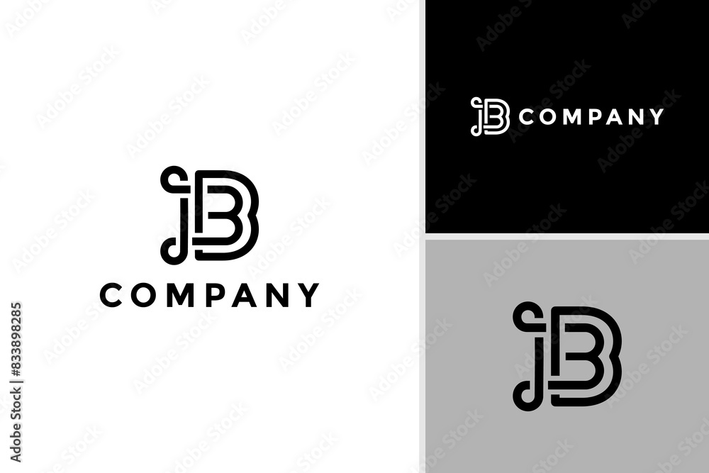Minimalist letter B logo design template Minimalist letter B logo design template