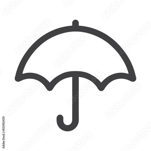Umbrella icon. Weather accessory. Vector illustration