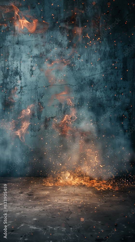 Obraz premium fire in the woods