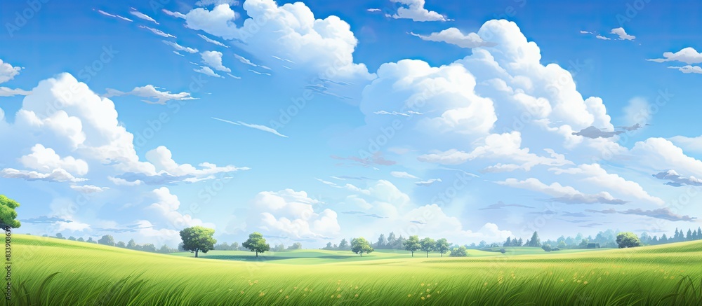 Countryside landscape on a sunny day with copy space image. Countryside landscape on a sunny day with copy space image.