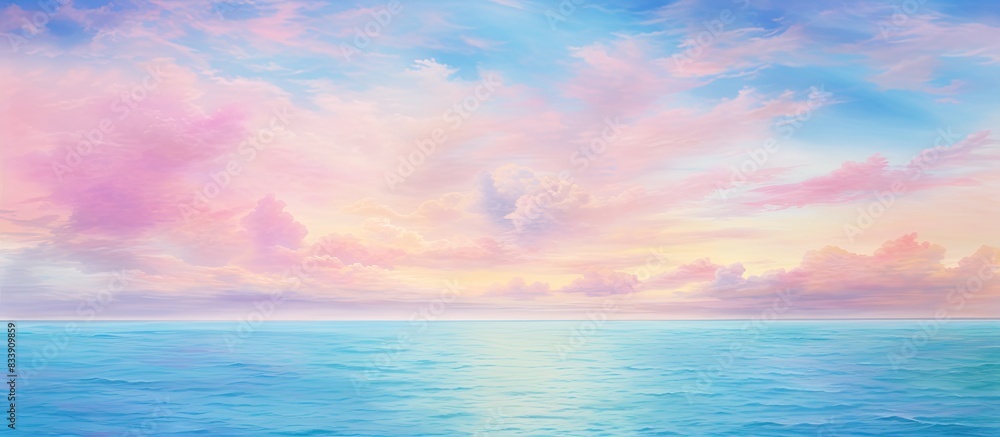 In Okinawa, there is a beautiful gradation of watercolors, perfect for photography with copy space image. In Okinawa, there is a beautiful gradation of watercolors, perfect for photography with copy space image.
