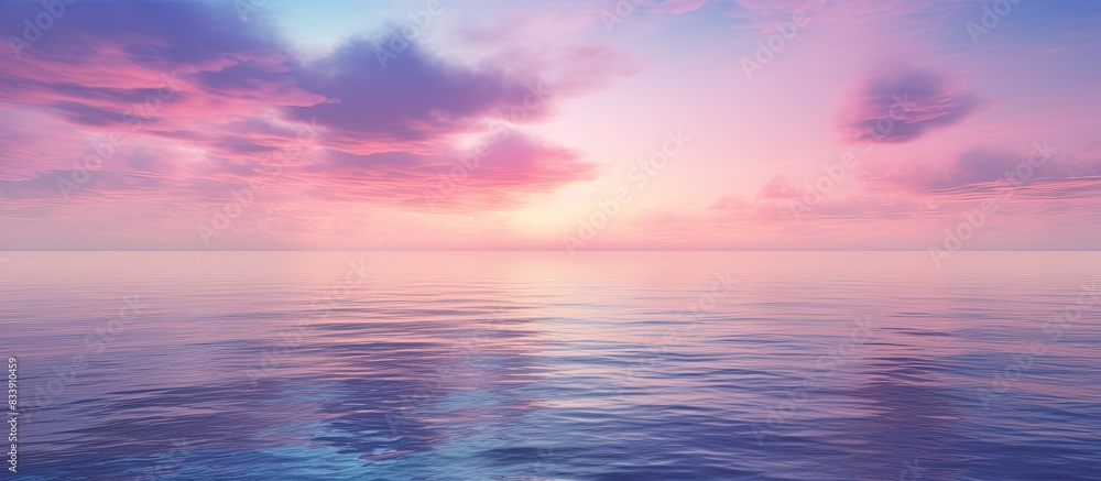 Obraz premium Twilight sky over the sea with copy space image.