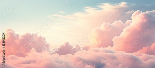 Soft focus pastel-colored c...