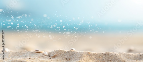 Fine sand particles in a be...