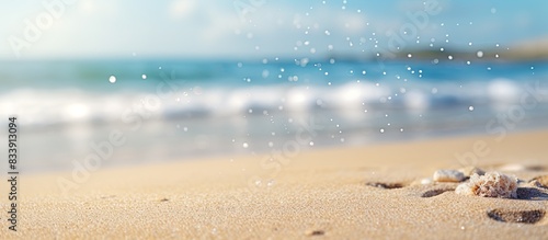 Fine sand particles in a be...