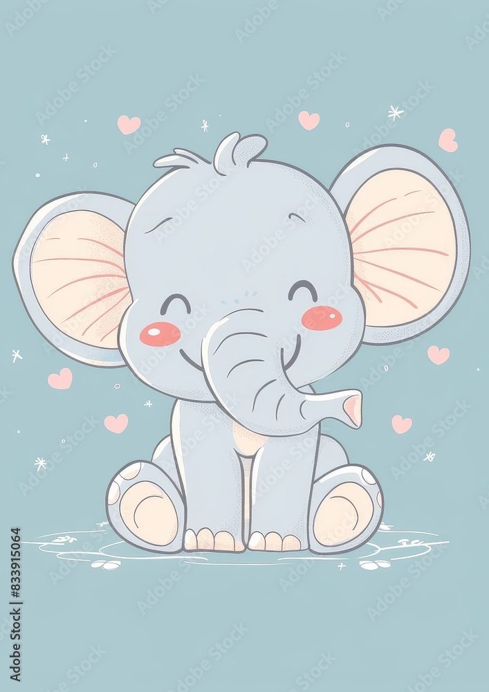 Obraz premium Happy elephant