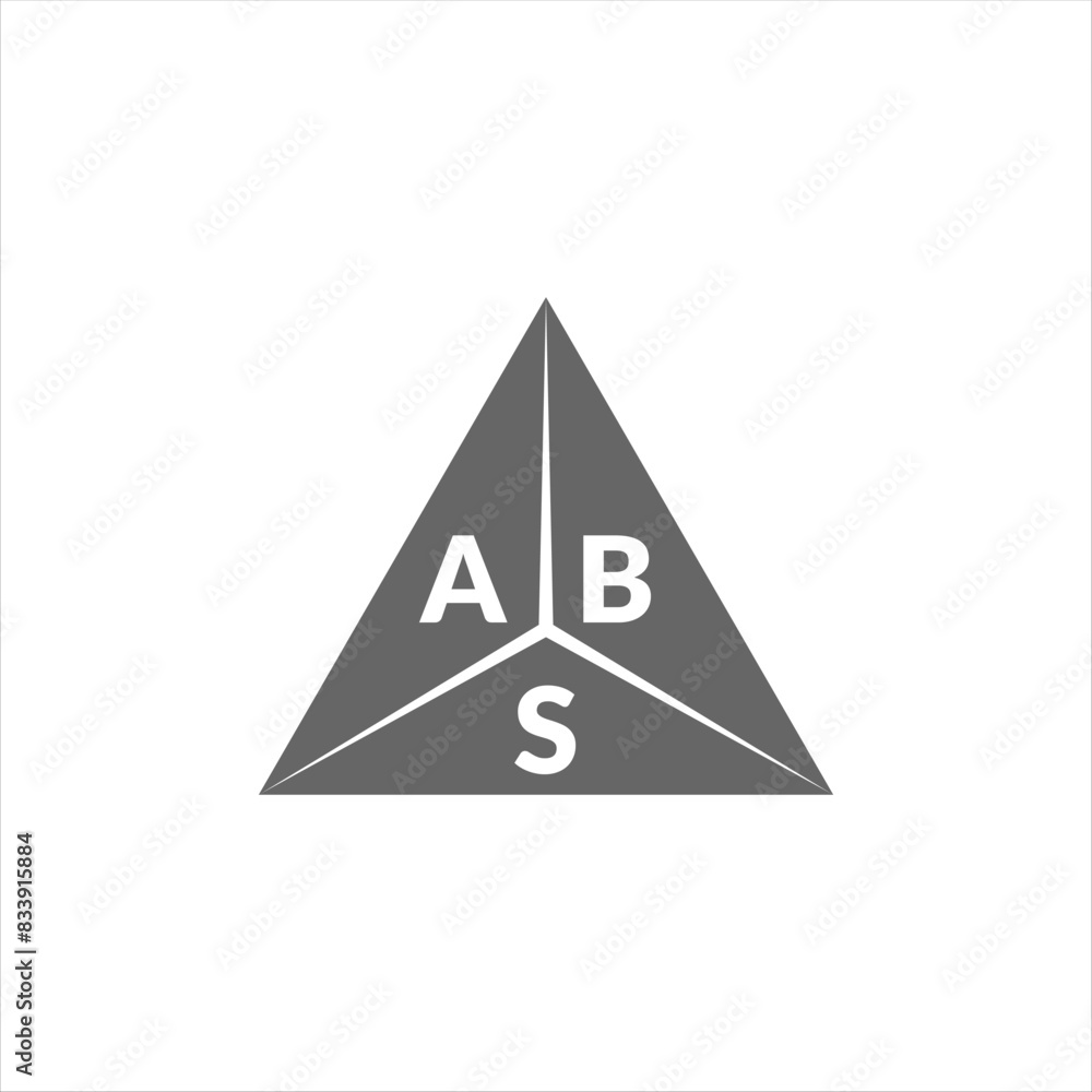 ABS letter logo design on white background. Creative modern ABS letter logo design. Vector design. ABS letter logo design on white background. Creative modern ABS letter logo design. Vector design.