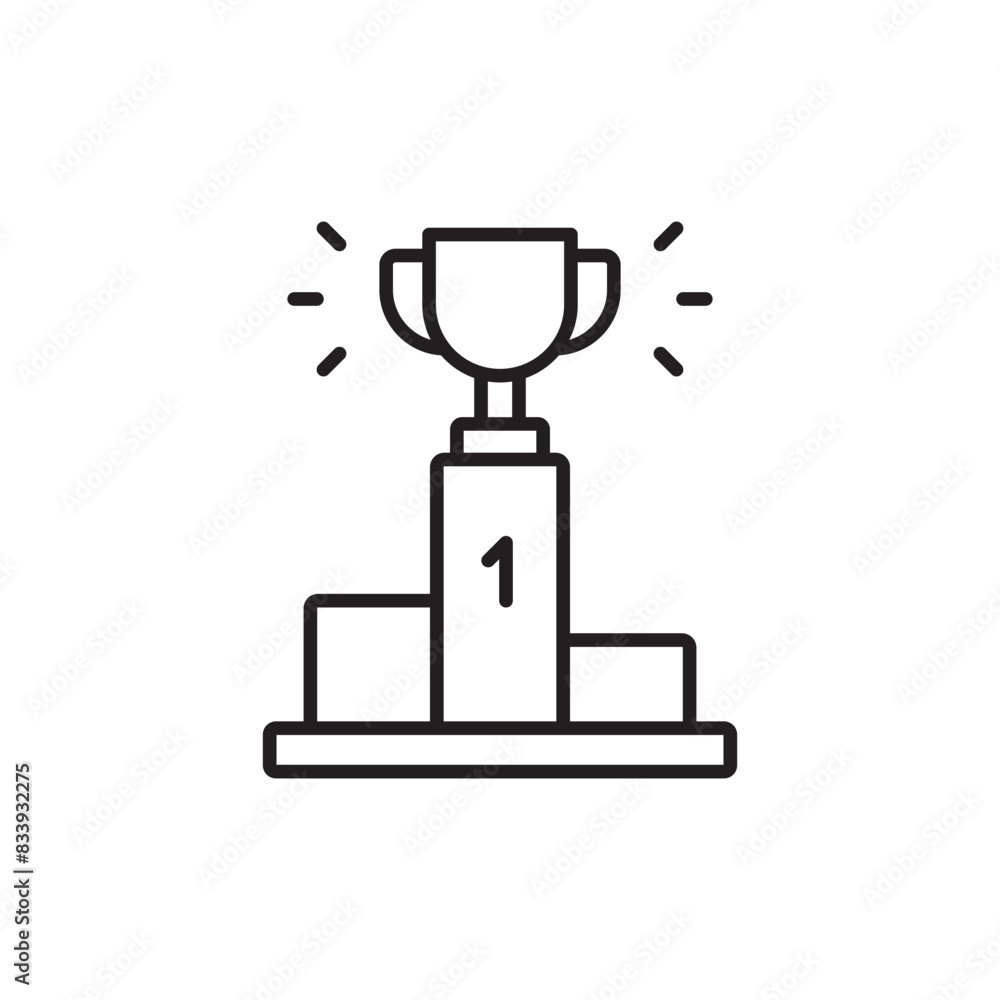 Podium icon design with white background stock illustration Podium icon design with white background stock illustration