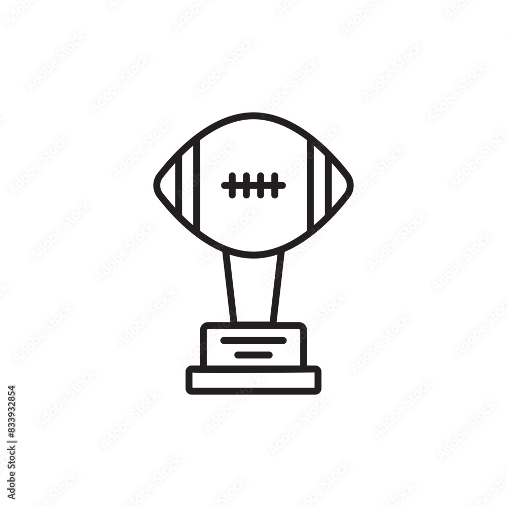American Football icon design with white background stock illustration American Football icon design with white background stock illustration