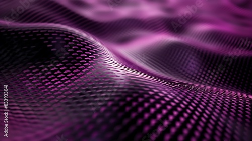 Design an abstract background with dark purple carbon fiber texture. 8k, realistic, full ultra HD, high resolution and cinematic photography