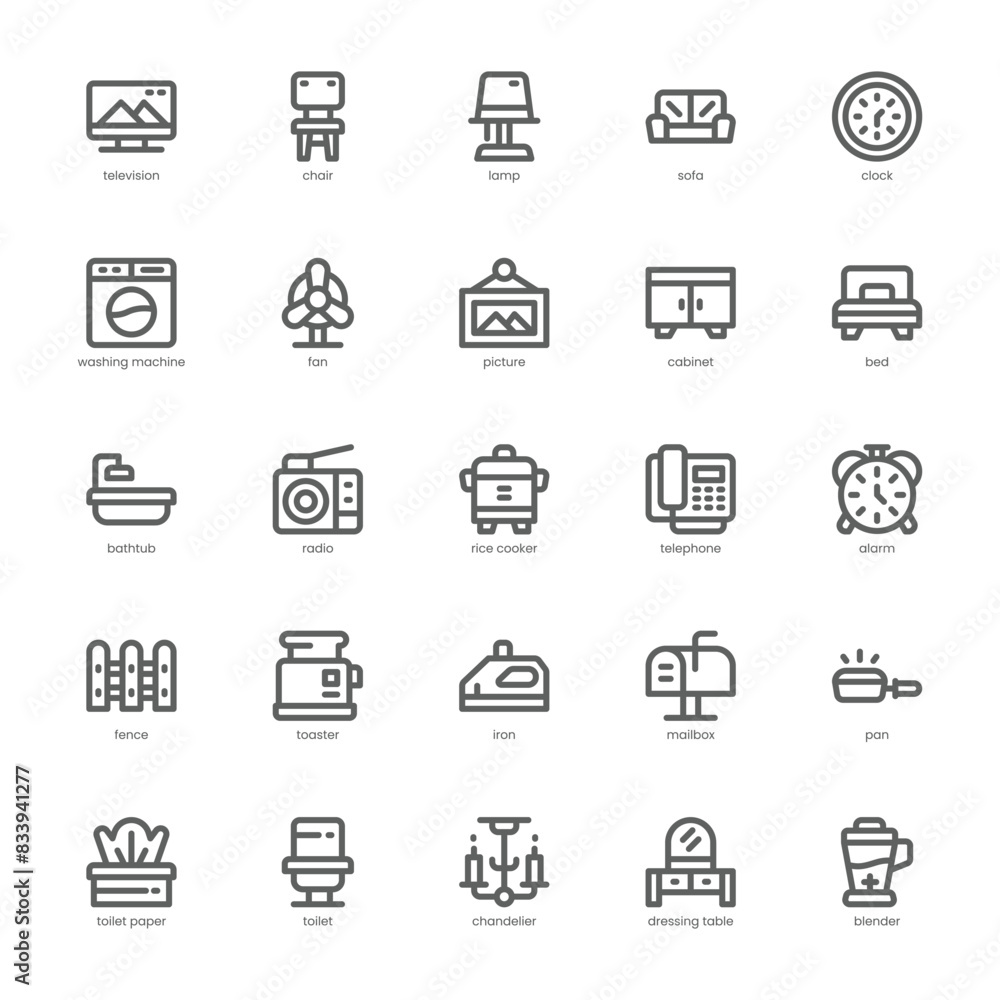Home Furniture icon pack for your website, mobile, presentation, and logo design. Home Furniture icon outline design. Vector graphics illustration and editable stroke. Home Furniture icon pack for your website, mobile, presentation, and logo design. Home Furniture icon outline design. Vector graphics illustration and editable stroke.