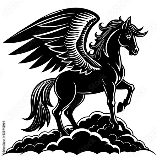 Majestic Midnight Pegasus