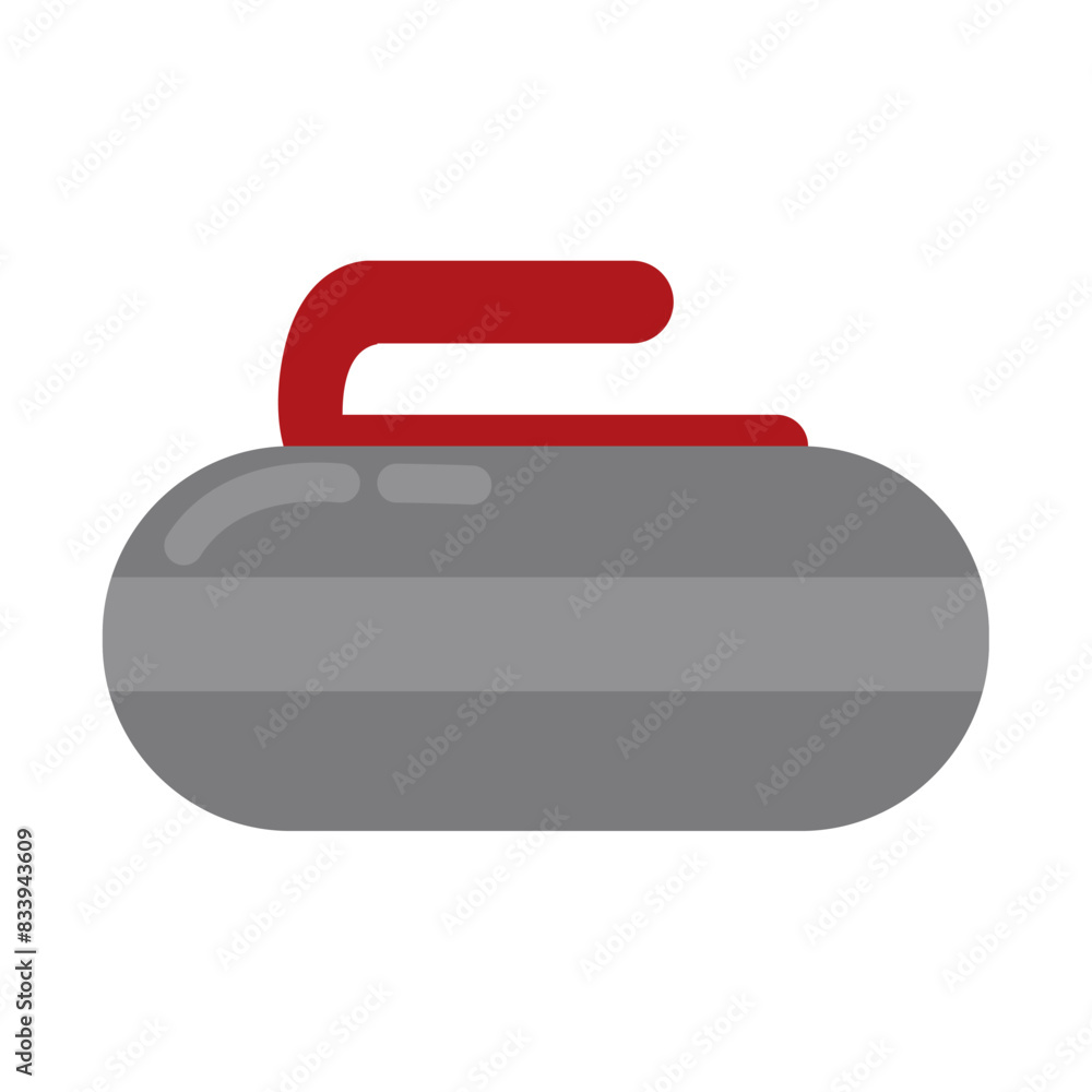 Isolated curling stone icon Vector Isolated curling stone icon Vector