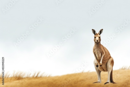 kangaroo in the desert, generative ai
