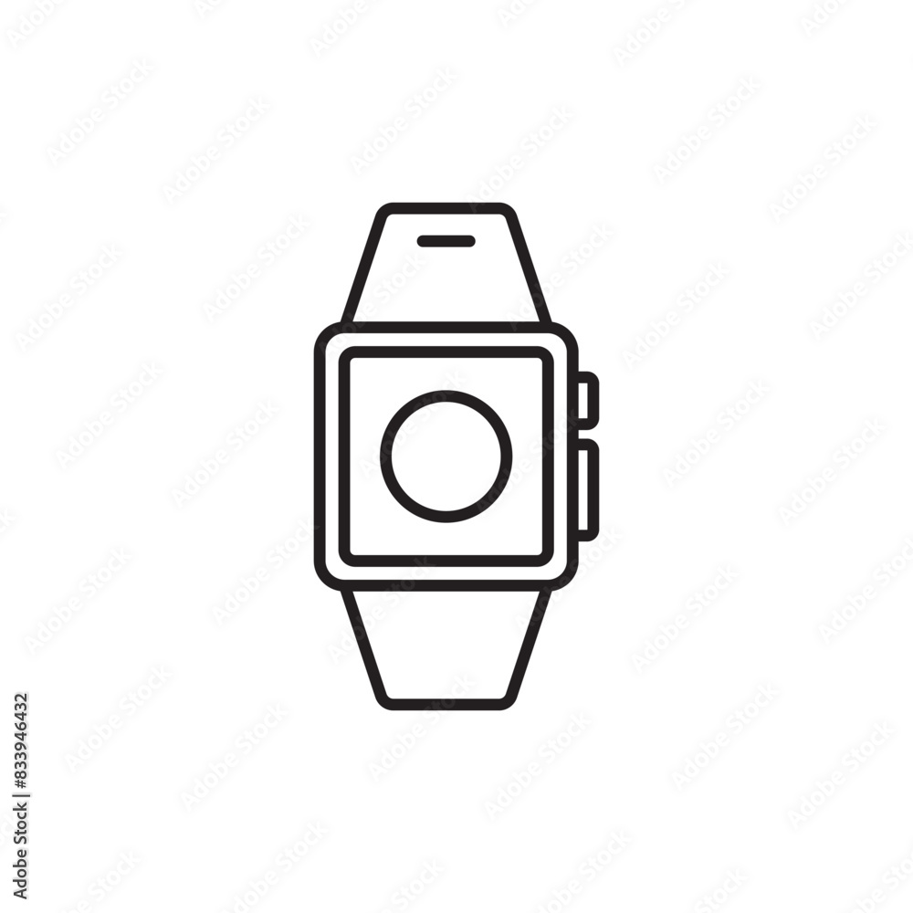 Watch icon design with white background stock illustration Watch icon design with white background stock illustration