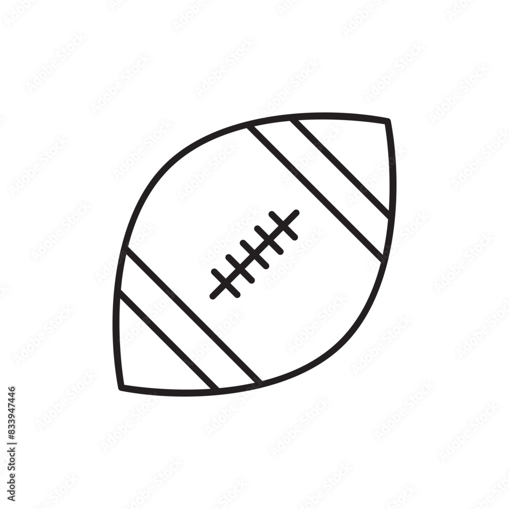 American Football icon design with white background stock illustration American Football icon design with white background stock illustration