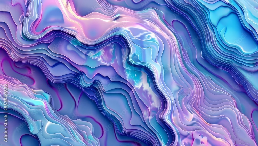 Abstract 3D Terrain with Blue and Purple Layers
Abstract 3D Terrain with Blue and Purple Layers