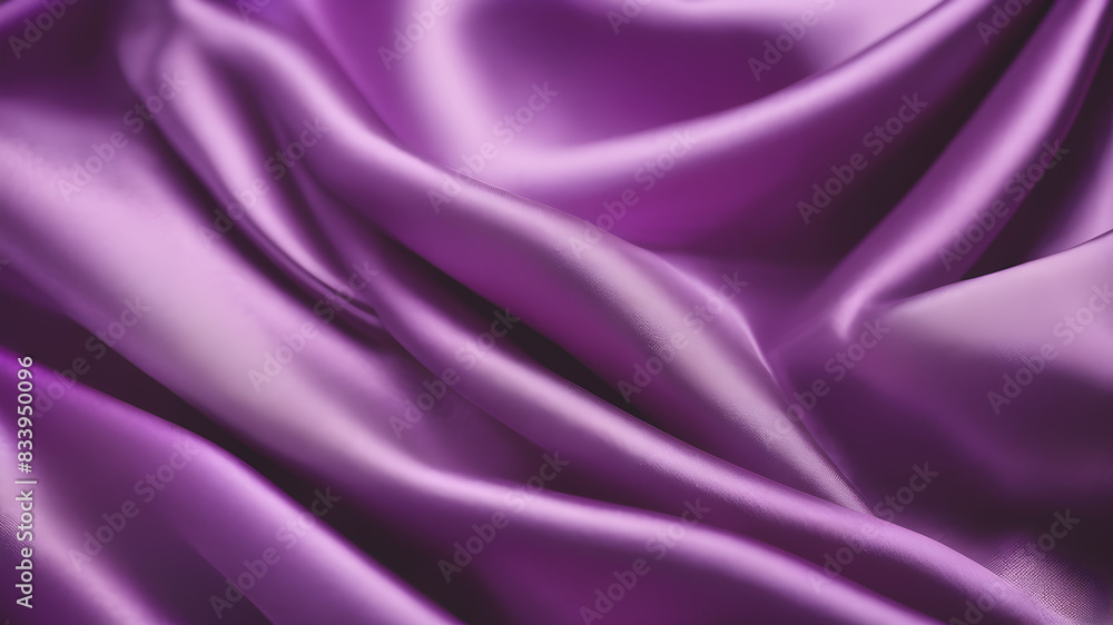 Fototapeta premium Abstract Background Purple Violet Silk Fabric Texture, Luxury Cloth, Liquid Wave With a transparent background